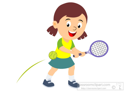 Playing tennis clipart collection