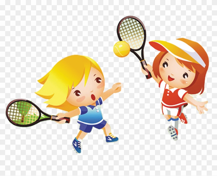 Tennis Girl Play Child Clip Art