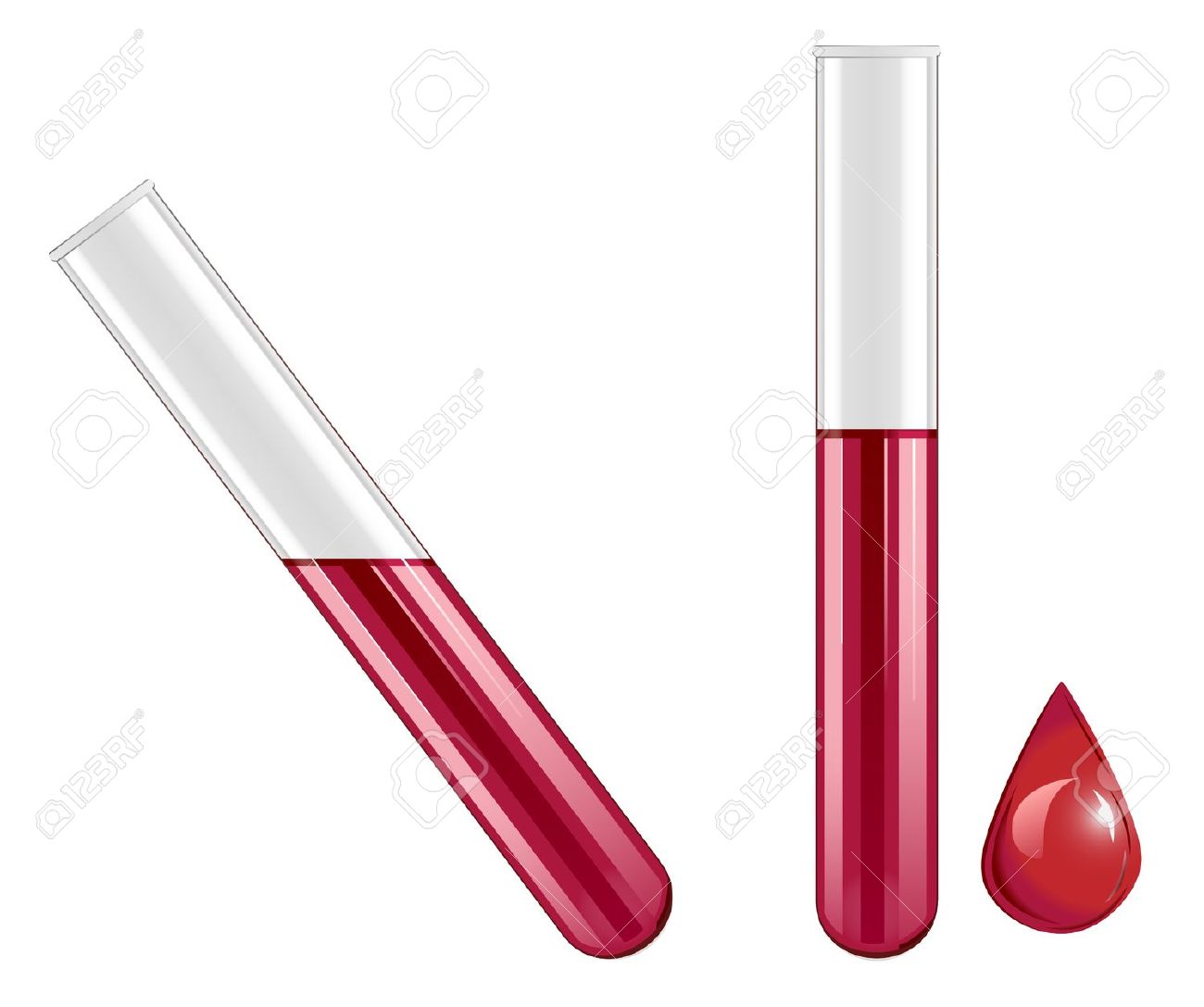 test tube clipart blood