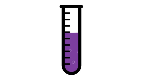 test tube clipart purple