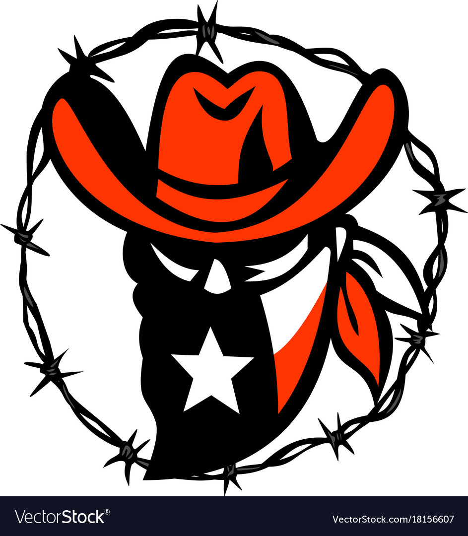 Texan outlaw texas flag barb wire icon