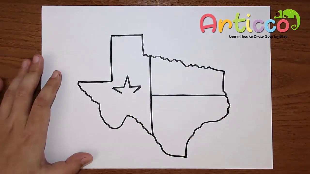 How draw texas.