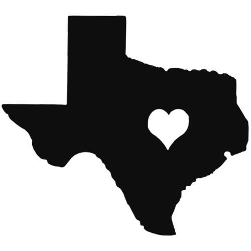 Texas heart clipart
