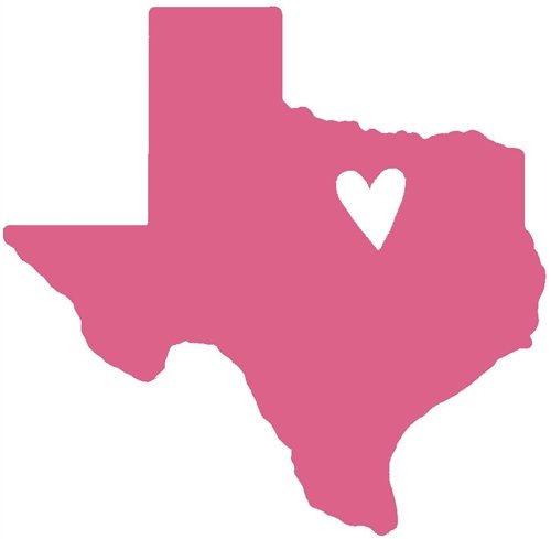 Texas heart clipart.