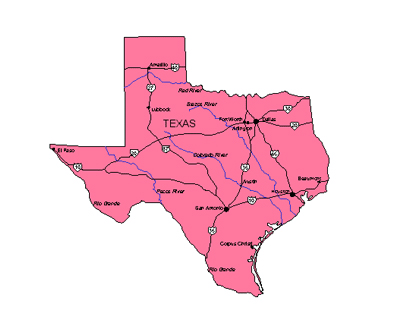 Houston texas map.