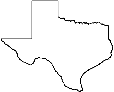 Texas outline clipart.