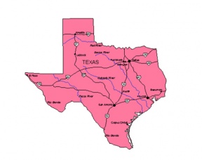 texas clipart pink