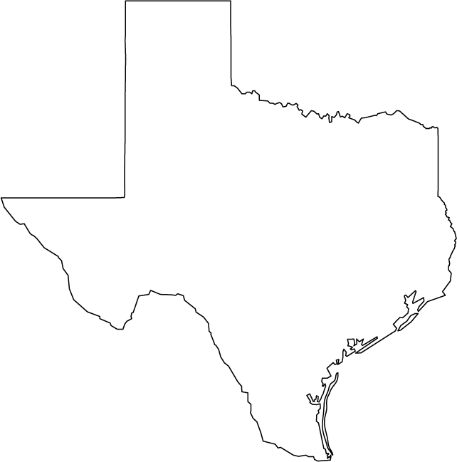 Free texas outline.
