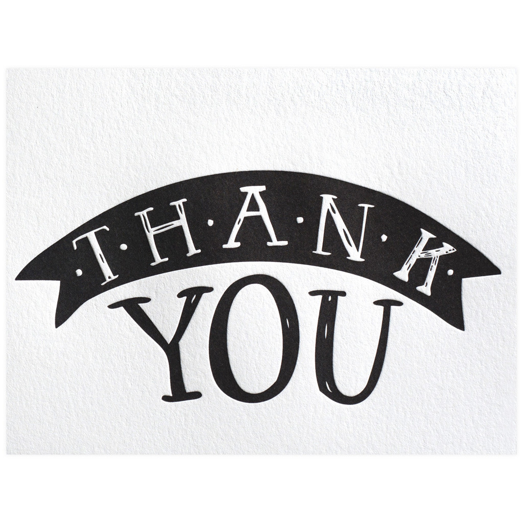 Thank you black and white thank you banner clip art clip art