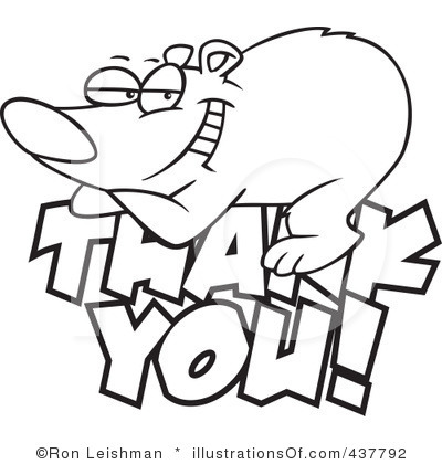 Thank You Clip Art Black And White