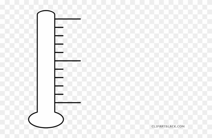 Blank thermometer clipart.