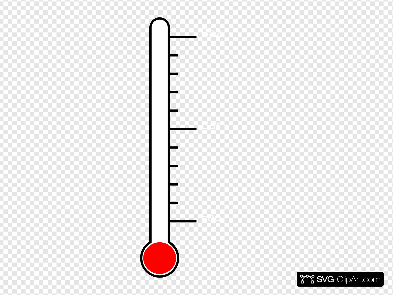 Blank Thermometer Clip art, Icon and SVG