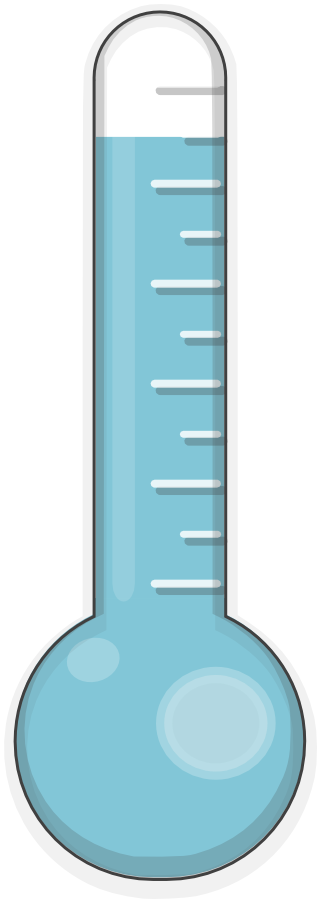 Thermometer png blue.
