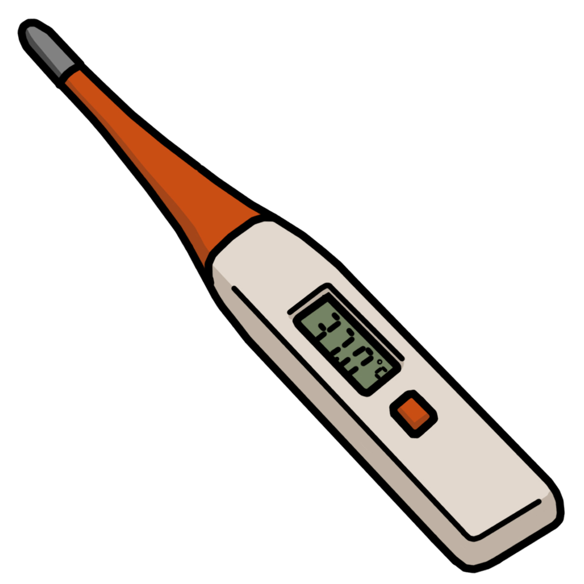 Fever thermometer cliparts.
