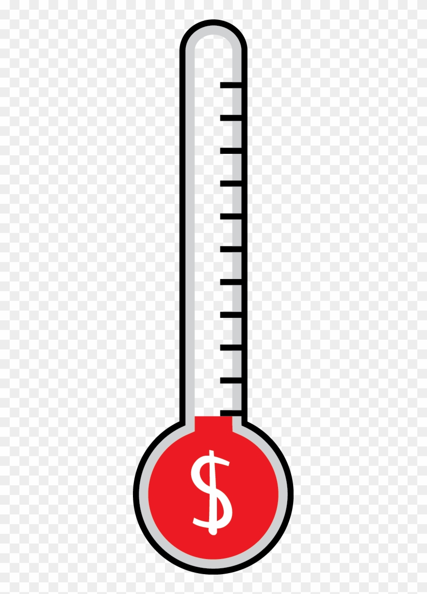 Goal thermometer png.