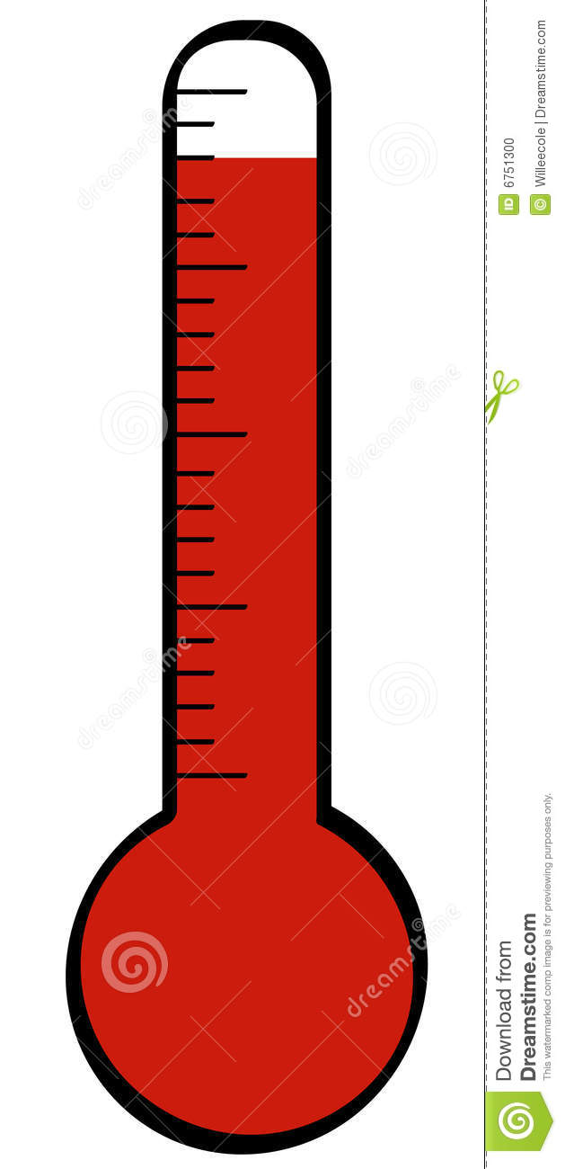 Thermometer with high.