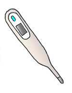 Medical thermometer clipart.