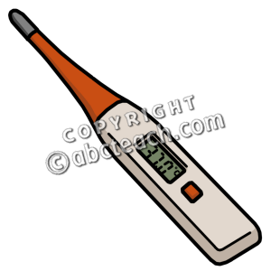 Medical thermometer clip.