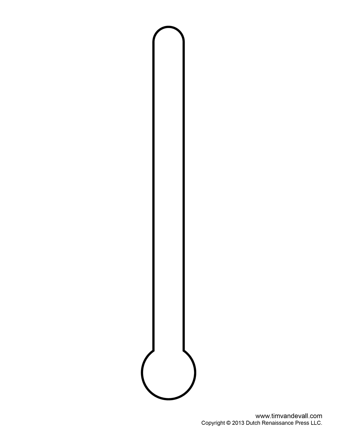 Free blank thermometer.