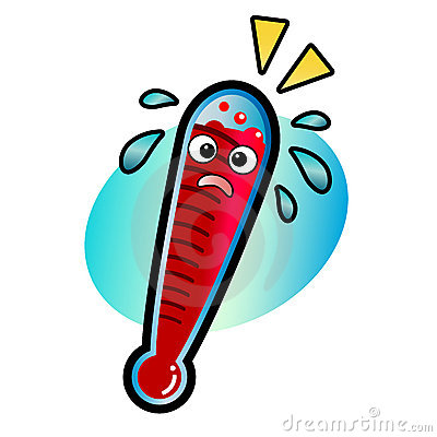 thermometer clipart sick