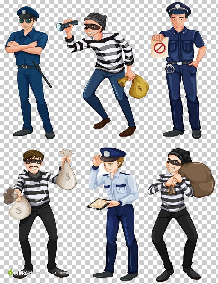 Police officer illustration.