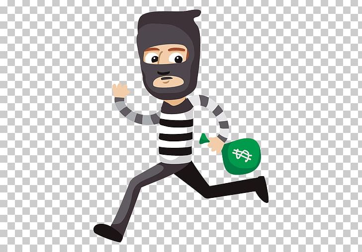 Robbery theft cartoon.
