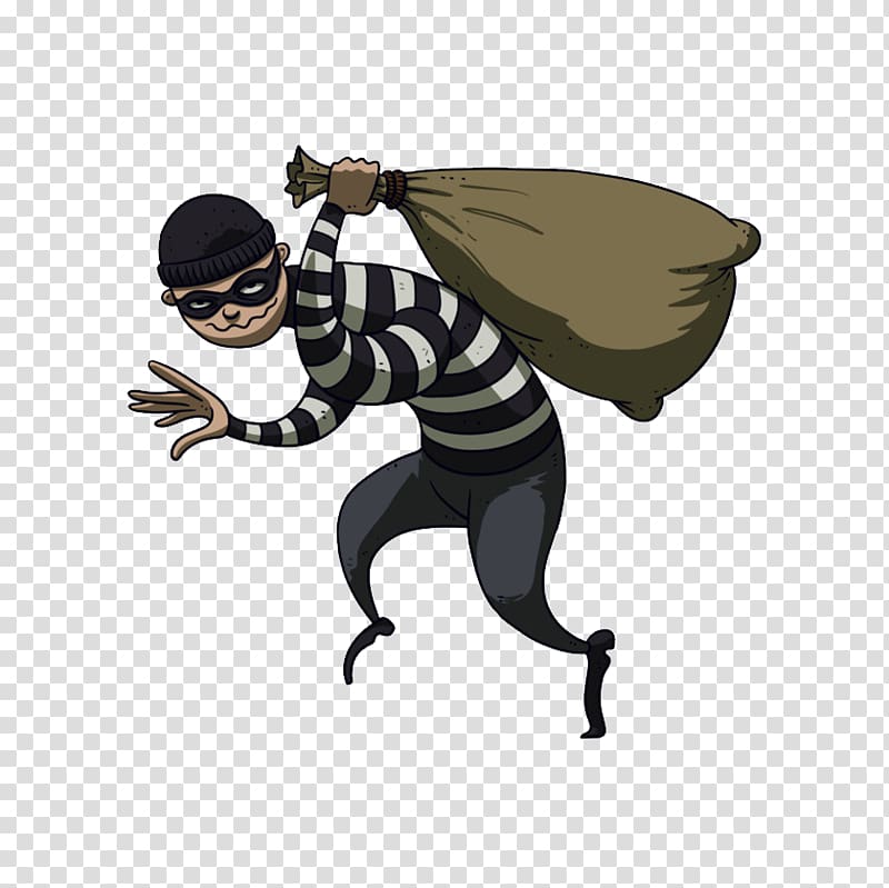 Thief robber transparent.