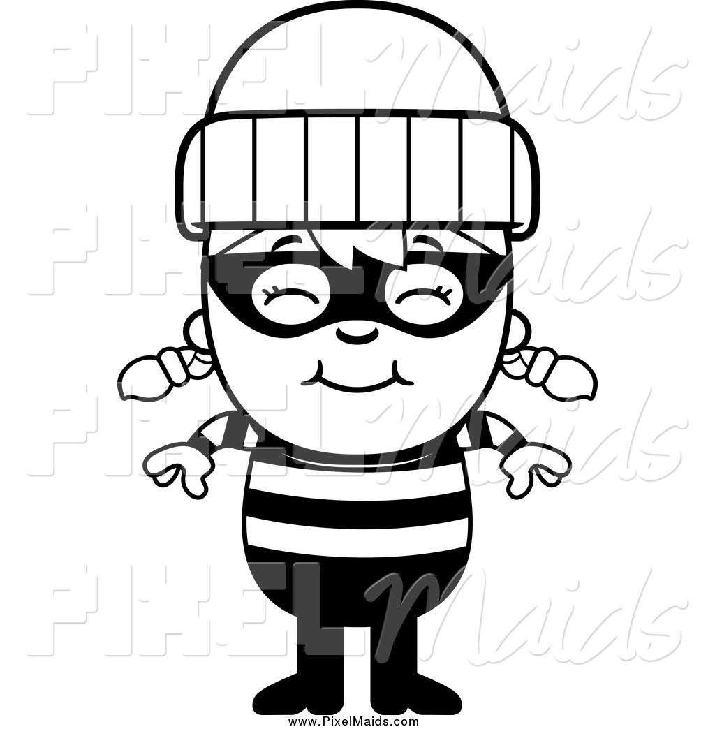 Collection robber clipart.
