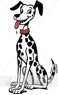 Dalmatian fire dog.