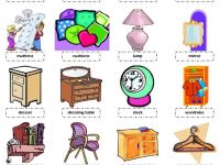 Things bedroom clipart.