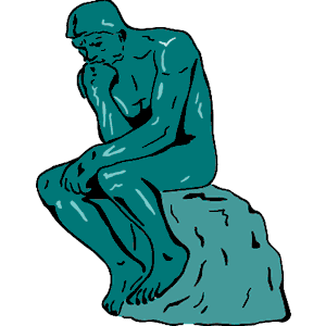 Rodin Thinker clipart