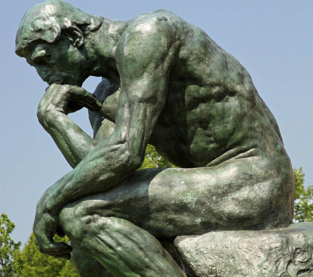 Rodin the thinker.