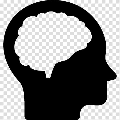 Brain Computer Icons Human head , brain thinking transparent
