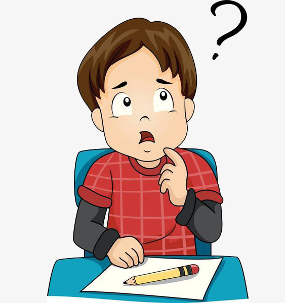 Student Thinking Clipart A Thinking Boy