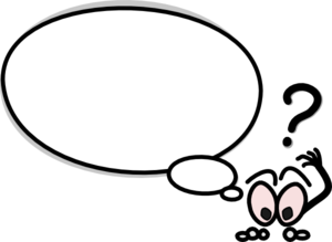 Speech bubble with.