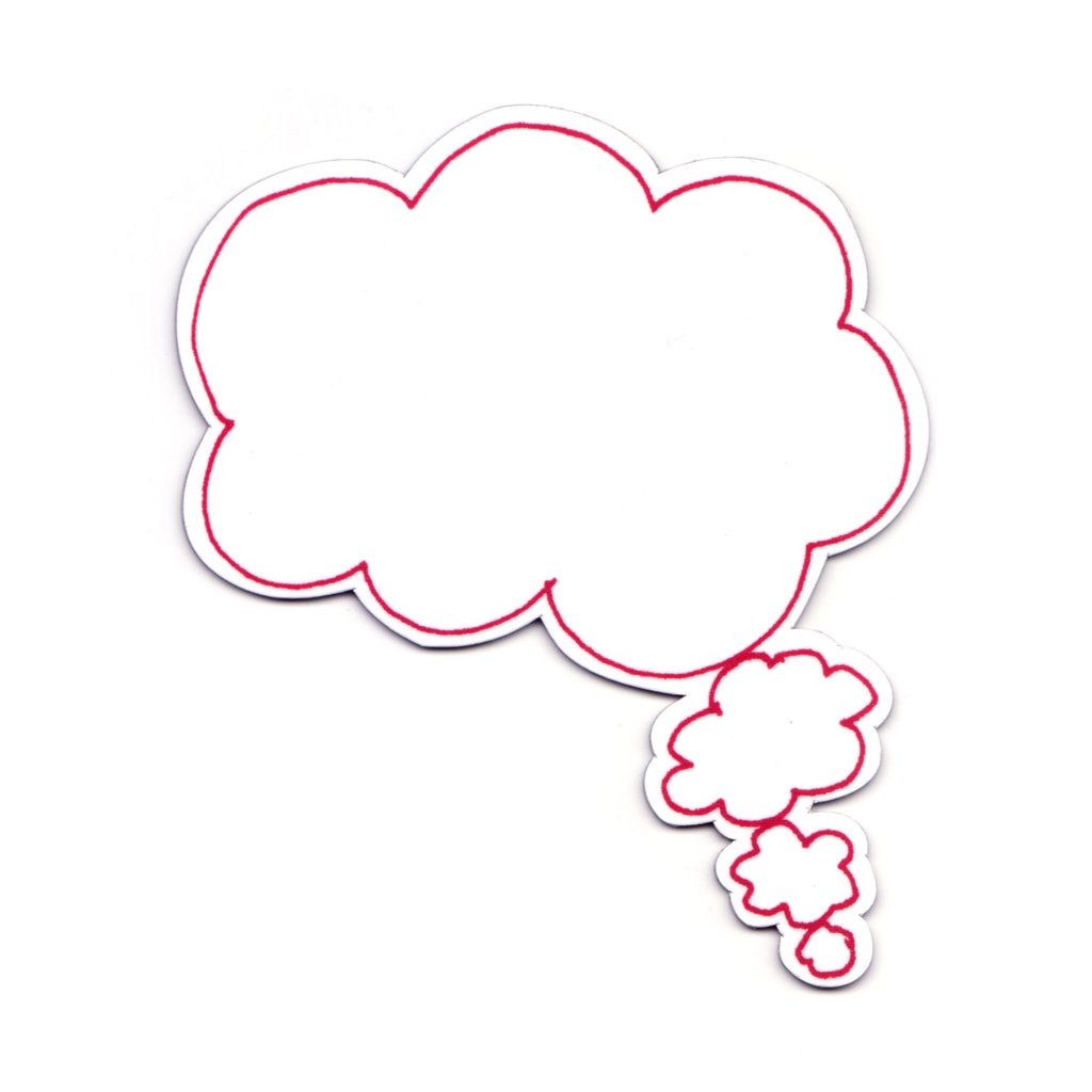 thought bubble clipart pink