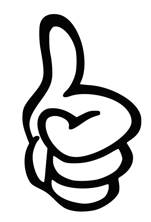 Free Thumbs Up Clipart Black And White, Download Free Clip