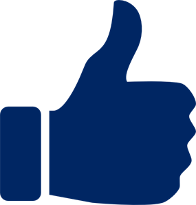 Blue Thumbs Up Icon PNG, SVG Clip art for Web
