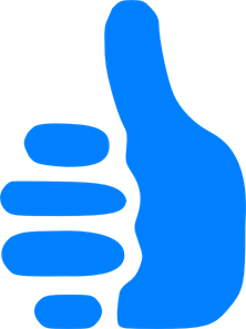 Blue thumbs png.