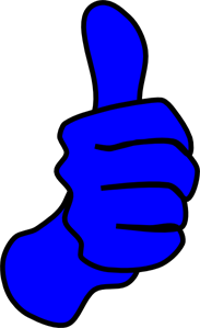 Blue Thumbs Up PNG, SVG Clip art for Web