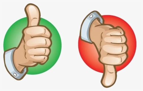 Free Thumbs Up Thumbs Down Clip Art with No Background