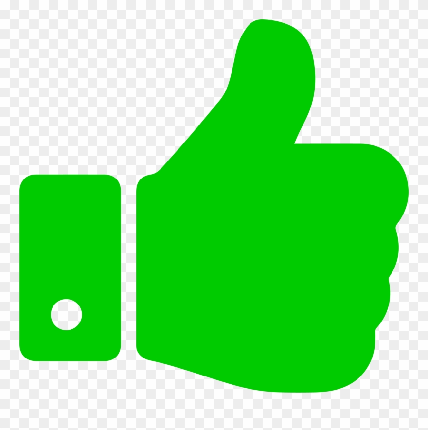thumbs up clipart green