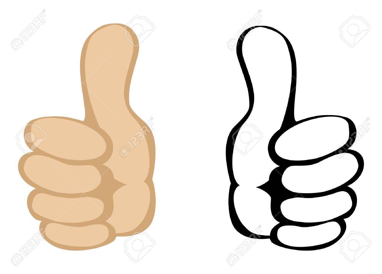 Thumbs up hand clipart