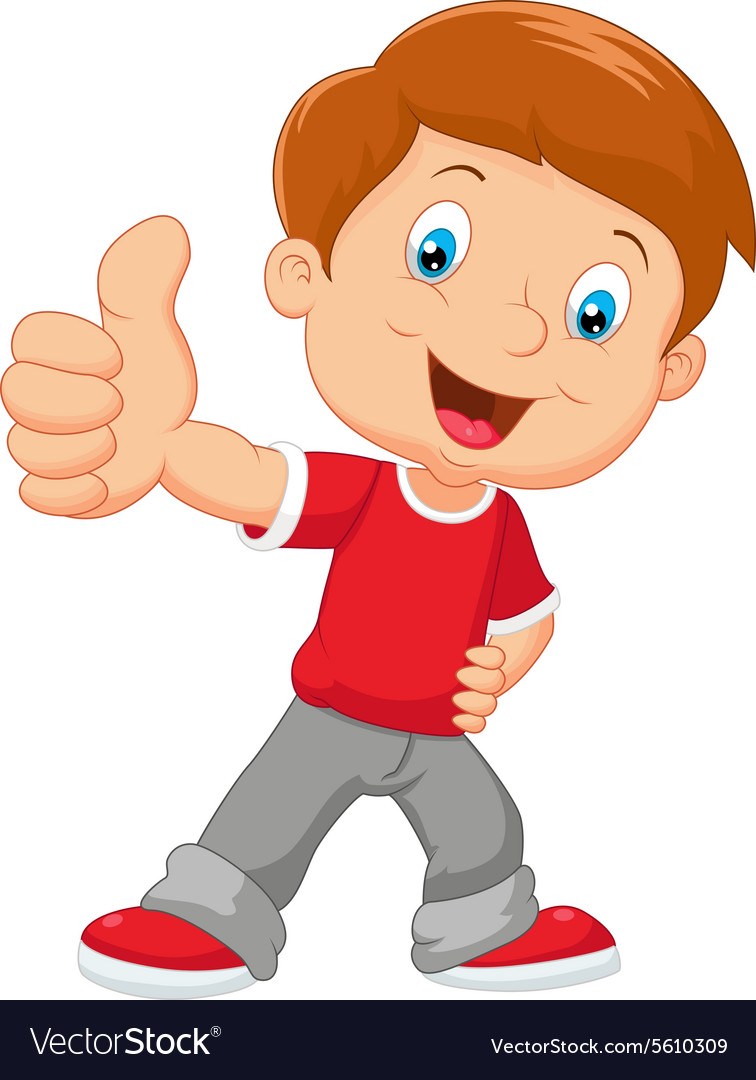 Thumbs up kid clipart