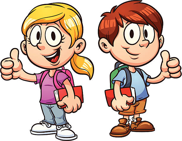 Kids thumbs up clipart