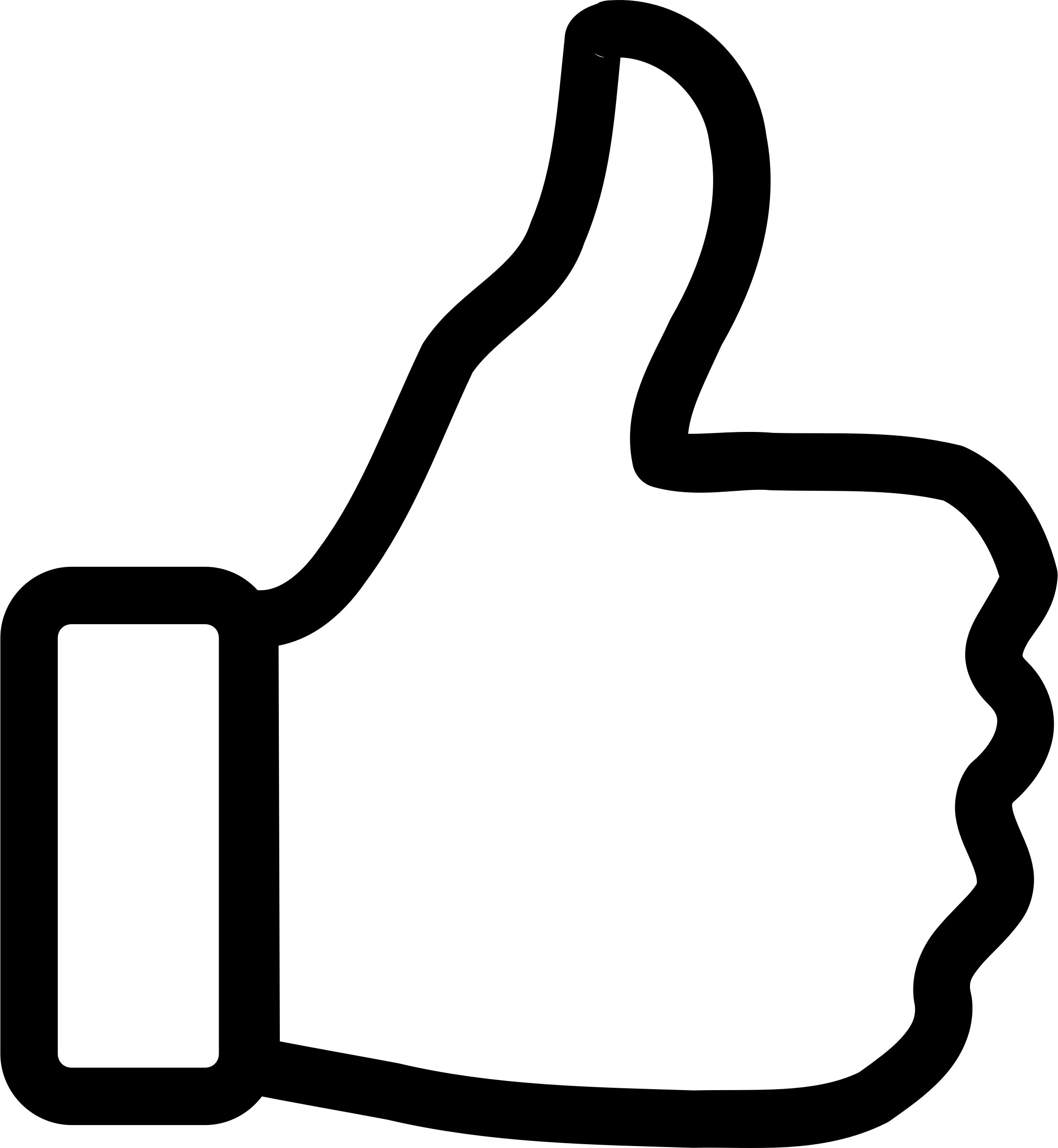Thumbs up clipart black and white