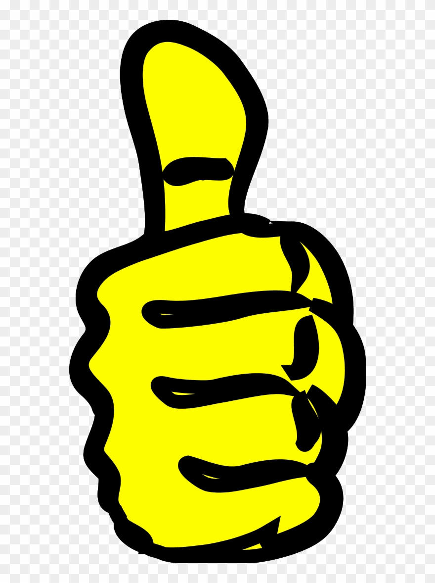 thumbs up clipart yellow