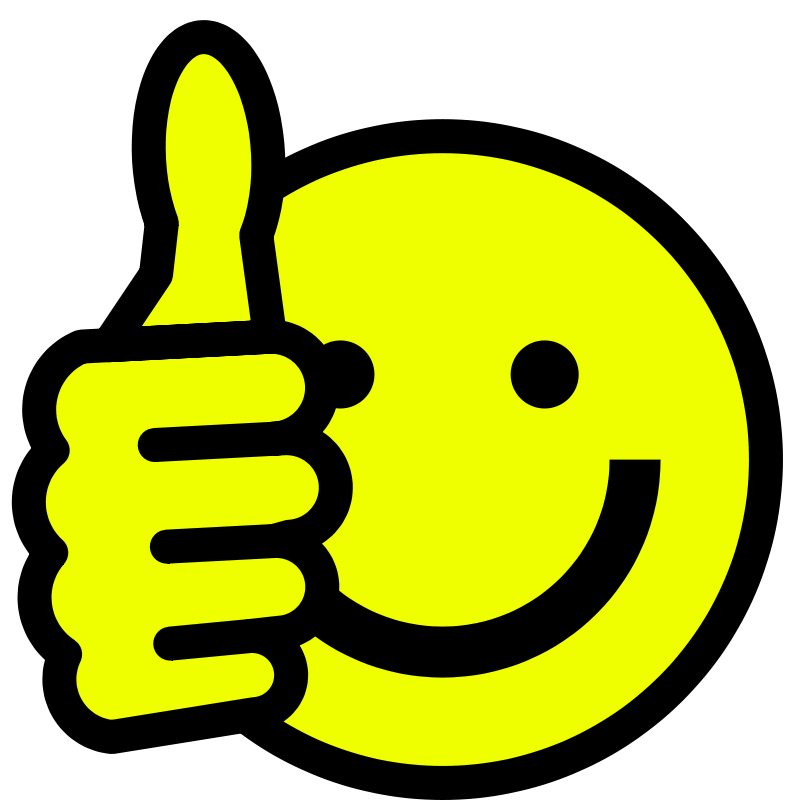 Clipart thumbs smiley.