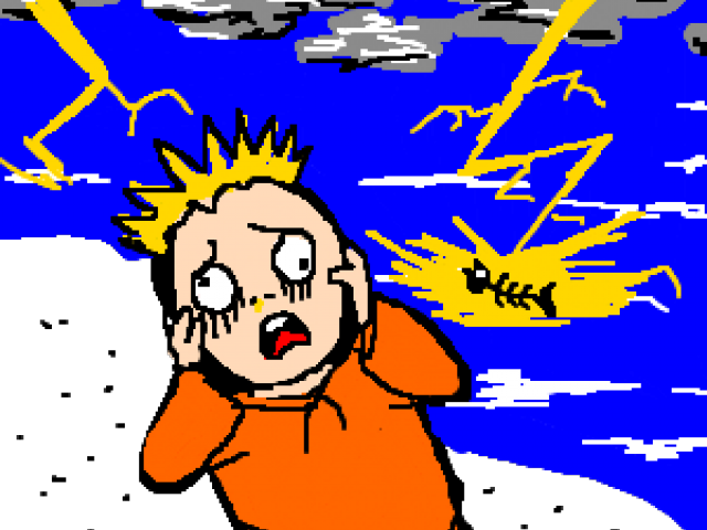 Thunderstorm Hd Clipart Afraid Cartoon Free Unlimited Png