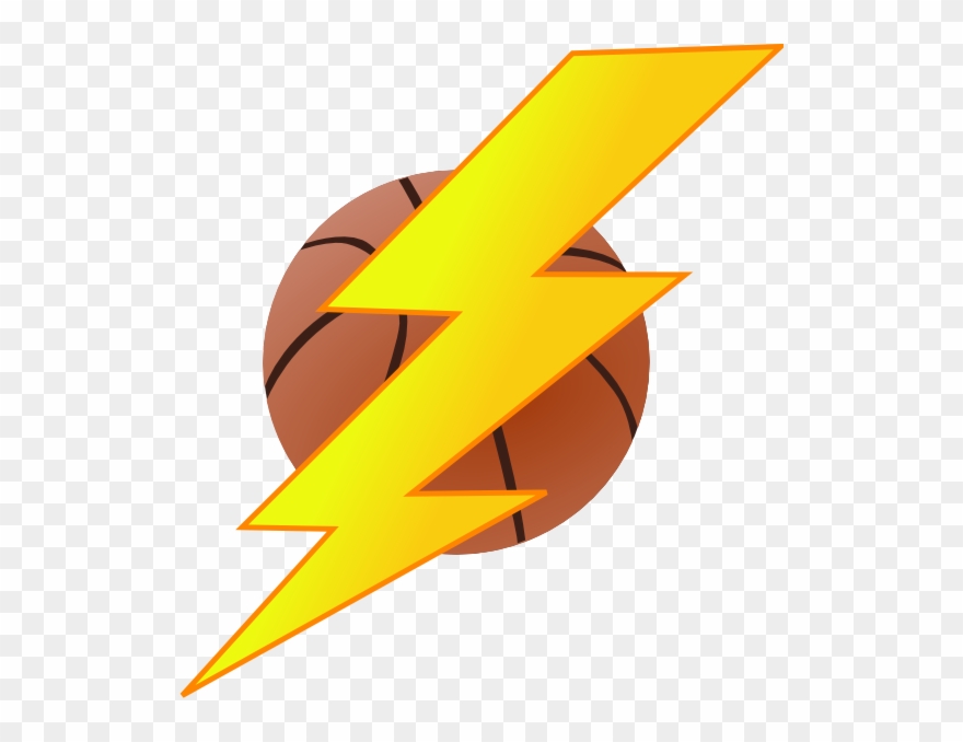 Oklahoma City Thunder Lightning Basketball Clip Art